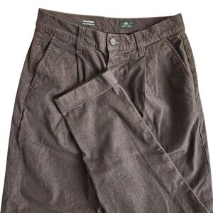 AG Adriano Goldschmied The Rutger Pants Men's 32 R Brown Relaxed Pleated Crop